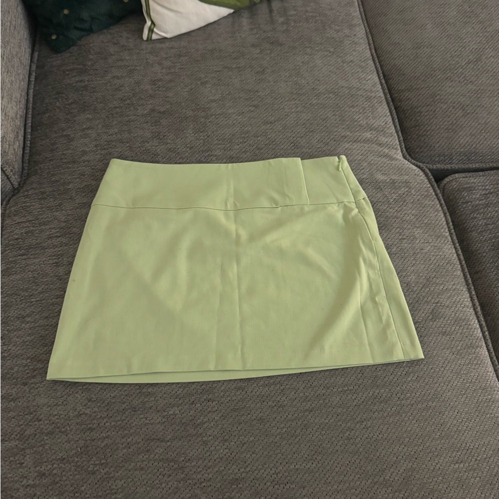 Aritzia Sun-Deh Light Green Mini Skirt